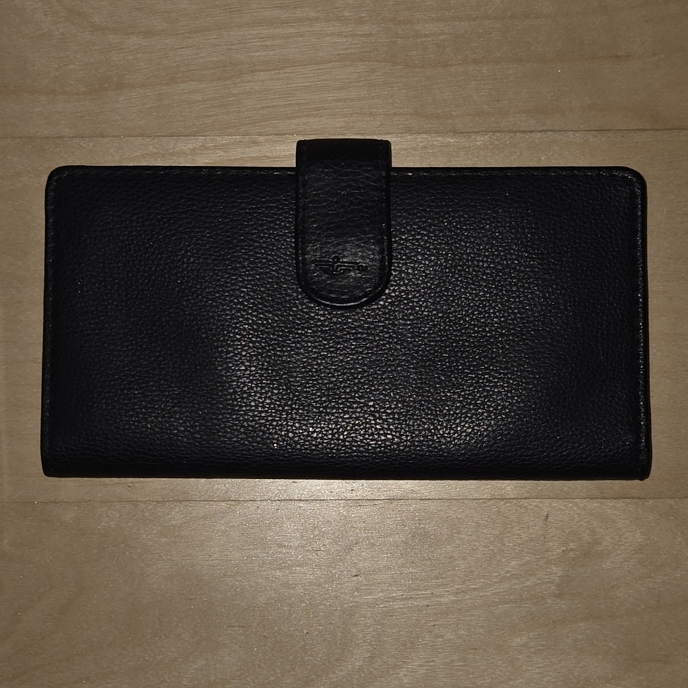 Mens Dockers Black Leather Wallet